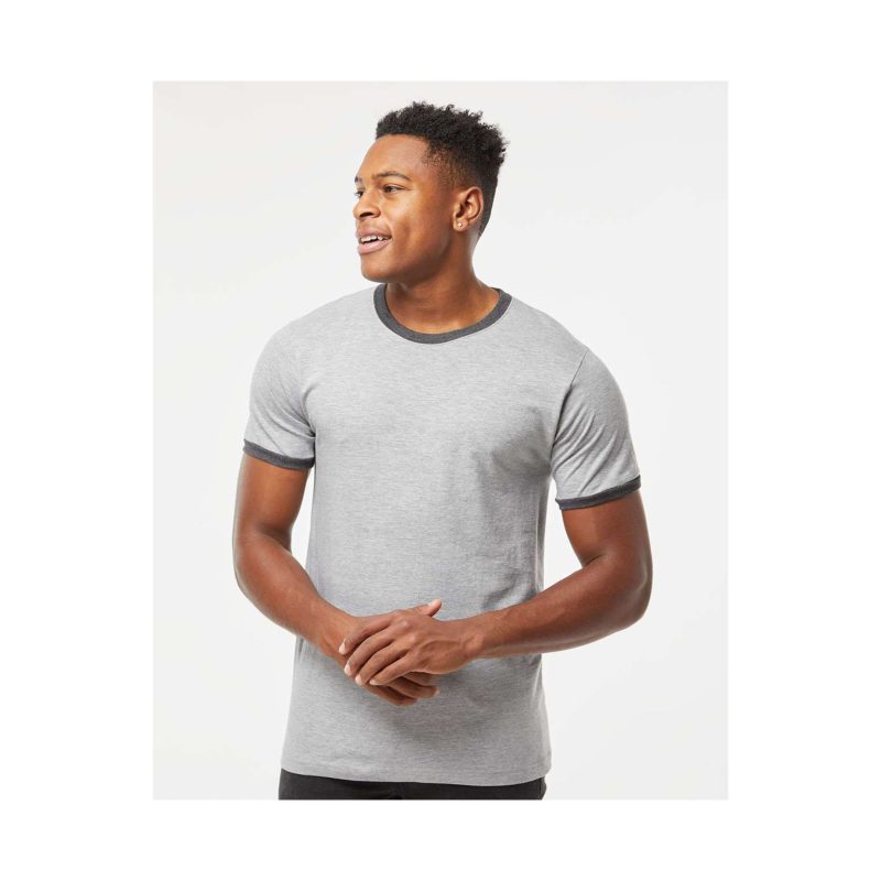 246 Tultex Jersey Ringer 100% Cotton T-Shirt